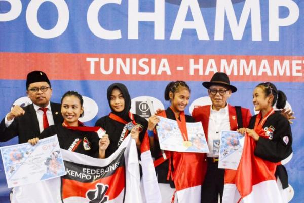 Atlet Kempo Indonesia Raih 6 Emas Dalam Kejuaraan Dunia di Tunisia