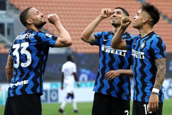 Inter Milan. Rebut Juara Serie A Liga Italia, Inter Milan vs Sampdoria dan Sassuolo vs AC Milan. (FOTO: REUTERS) 