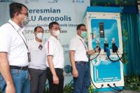 Dorong Ekosistem Kendaraan Listrik, PLN Resmikan SPKLU Ke-5 di Tangerang