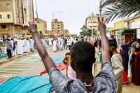 Demonstran Sudan Rayakan Idul Adha dengan Barikade Militer