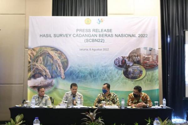 Kementan Bersama BPS Rilis Survei Cadangan Beras Nasional 2022