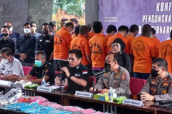 Bareskrim Ciduk 25 Tersangka Peredaran Narkoba Berbagai Jaringan Internasional