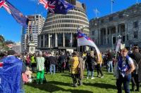 Dua Ribuan Pengunjuk Rasa Anti-pemerintah Datangi Parlemen Selandia Baru