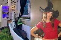 Rayakan Halloween, Hailey Bieber Unggah Foto Kylie Jenner Berpakaian Penyihir Berkulit Hijau