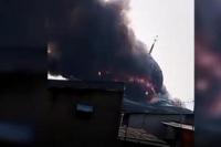 Kubah Masjid Raya JIC Terbakar Dan Ambruk