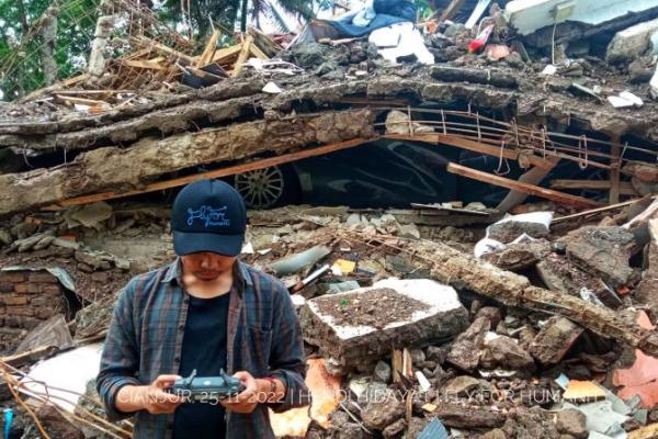 Fly for Humanity Bantu Petakan Daerah Terdampak Gempa Bumi Cianjur