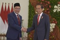 Jokowi Terima Anwar Ibrahim di Istana Bogor