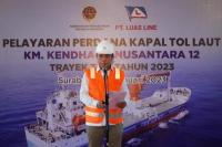 Ditjen Hubla Lepas Pelayaran Perdana Trayek Tol Laut T-30 di Surabaya