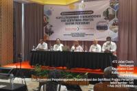 Kegiatan Koordinasi Pengembangan Standar Kompetensi Kerja Nasional Indonesia (SKKNI) dan Kerangka Kualifikasi Nasional Indonesia (KKNI) Sektor Pertanian Tahun 2023, yang berlangsung di Ciawi, Rabu (1/2). (Foto: Kementan)