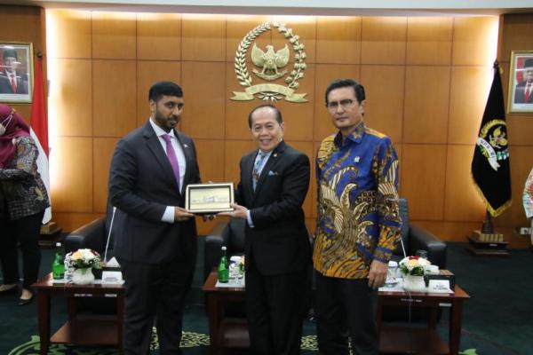 Pimpinan MPR RI menerima kunjungan Perguruan Tinggi Pertahanan Nasional Uni Emirat Arab