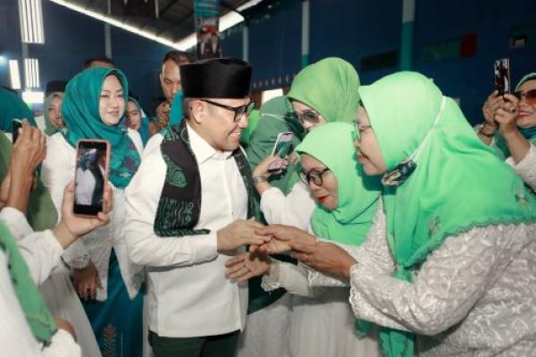 Memulai Kampanye di Mojokerto, Gus Imin Sapa Ribuan Perempuan Nahdliyin