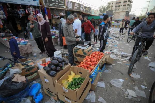 Warga Gaza Geram Harga Bahan Makanan Pokok Naik Tajam