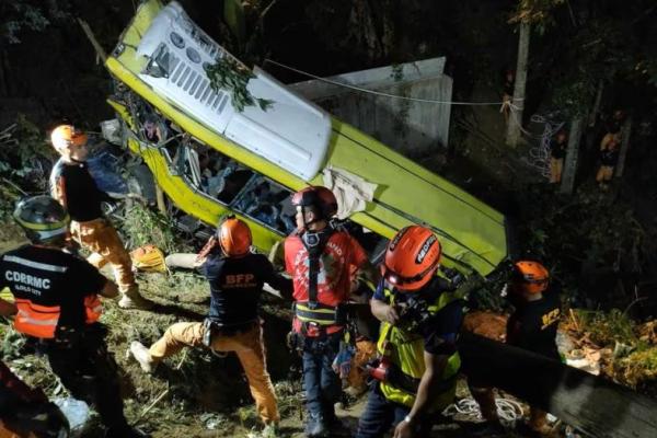 Korban Tewas Kecelakaan Bus di Jurang Kematian Filipina Meningkat Menjadi 17 Orang