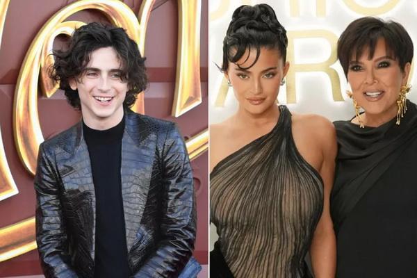 Kylie Jenner dan Kris Jenner Dukung Pacarnya Timothee Chalamet di Premiere Film Wonka