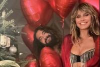 Rayakan Natal, Heidi Klum Menari Pamer Bra Seksi Berkilau