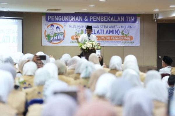 Hadiri Pengukuhan MELATI AMIN, Anies Tekankan Pentingnya Stabilitas Harga Bahan Pokok