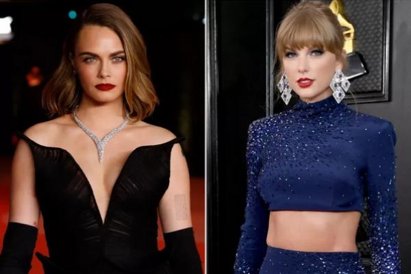 Chiefs vs Buffalo, Cara Delevingne Bergabung dengan Taylor Swift Dukung Travis Kelce