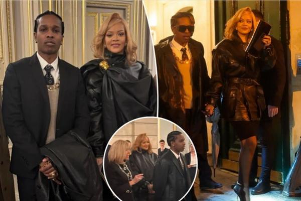 Paris Fashion Week, Rihanna dan A$AP Rocky Bertemu Presiden Prancis Emmanuel Macron