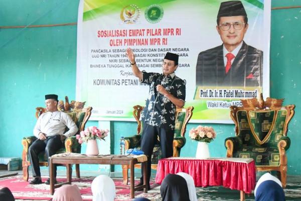 Fadel Muhammad Ajak Masyarakat Perkuat Pemahaman Empat Pilar