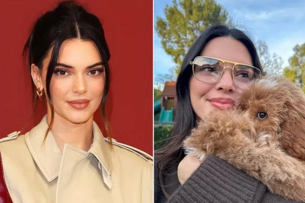 Sayang Binatang, Kendall Jenner Peluk Anak Anjing Lucu