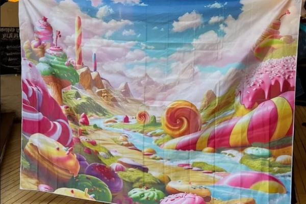 Viral, Potongan Backdrop Willy Wonka Experience Dilelang untuk Amal